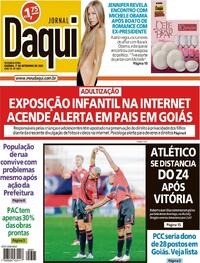 Capa do jornal Jornal Daqui 01/09/2025