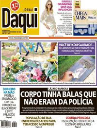 Capa do jornal Jornal Daqui 03/11/2025