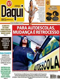 Capa do jornal Jornal Daqui 03/12/2025
