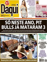 Capa do jornal Jornal Daqui 04/07/2025