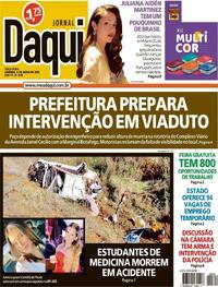 Capa do jornal Jornal Daqui 06/05/2025