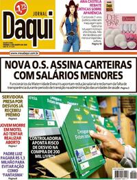 Capa do jornal Jornal Daqui 06/08/2025