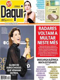 Capa do jornal Jornal Daqui 07/01/2025