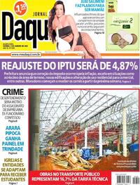 Capa do jornal Jornal Daqui 08/01/2025
