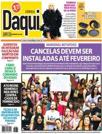 Capa do jornal Jornal Daqui 08/12/2025