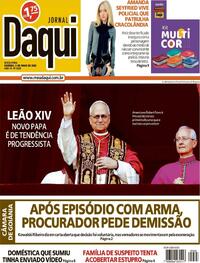Capa do jornal Jornal Daqui 09/05/2025