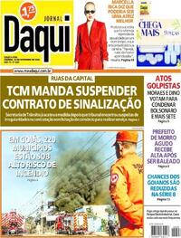 Capa do jornal Jornal Daqui 10/09/2025