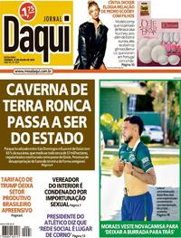 Capa do jornal Jornal Daqui 11/07/2025