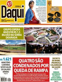 Capa do jornal Jornal Daqui 11/12/2025