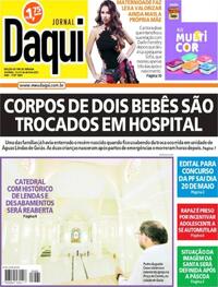 Capa do jornal Jornal Daqui 12/04/2025