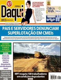 Capa do jornal Jornal Daqui 13/10/2025