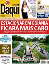Capa do jornal Jornal Daqui 13/11/2025