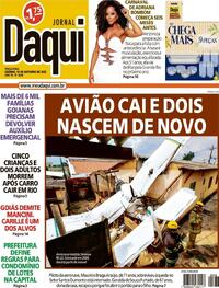 Capa do jornal Jornal Daqui 14/10/2025
