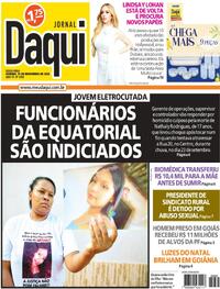 Capa do jornal Jornal Daqui 14/11/2025