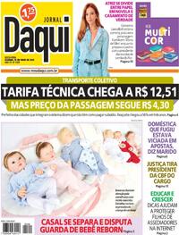 Capa do jornal Jornal Daqui 16/05/2025