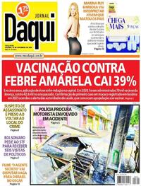 Capa do jornal Jornal Daqui 16/09/2025