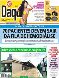 Capa do jornal Jornal Daqui 16/12/2025