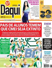 Capa do jornal Jornal Daqui 17/11/2025