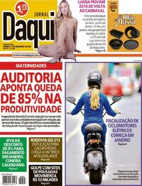 Capa do jornal Jornal Daqui 17/12/2025