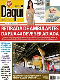 Capa do jornal Jornal Daqui 18/03/2025