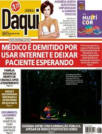 Capa do jornal Jornal Daqui 18/04/2025