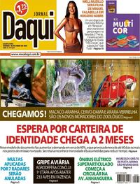 Capa do jornal Jornal Daqui 18/06/2025