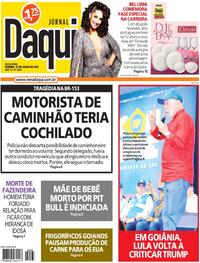 Capa do jornal Jornal Daqui 18/07/2025