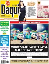 Capa do jornal Jornal Daqui 18/08/2025