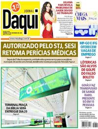 Capa do jornal Jornal Daqui 18/09/2025