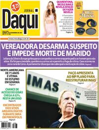 Capa do jornal Jornal Daqui 18/11/2025