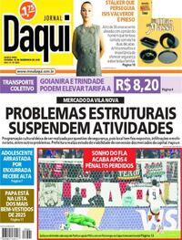 Capa do jornal Jornal Daqui 18/12/2025