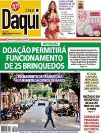 Capa do jornal Jornal Daqui 19/08/2025