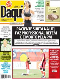 Capa do jornal Jornal Daqui 20/01/2025