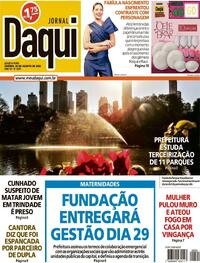 Capa do jornal Jornal Daqui 20/08/2025