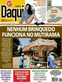 Capa do jornal Jornal Daqui 21/03/2025