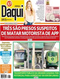 Capa do jornal Jornal Daqui 21/07/2025