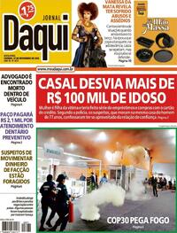 Capa do jornal Jornal Daqui 21/11/2025