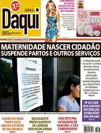 Capa do jornal Jornal Daqui 22/08/2025
