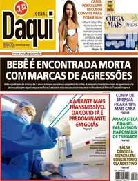 Capa do jornal Jornal Daqui 22/10/2025