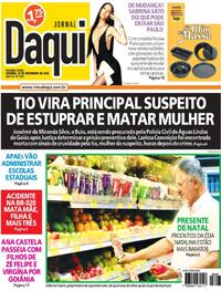 Capa do jornal Jornal Daqui 22/12/2025