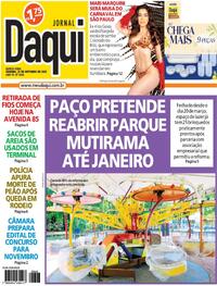 Capa do jornal Jornal Daqui 23/10/2025