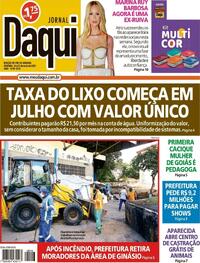 Capa do jornal Jornal Daqui 24/05/2025