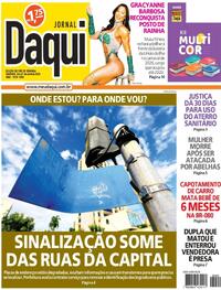Capa do jornal Jornal Daqui 26/04/2025