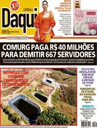 Capa do jornal Jornal Daqui 26/06/2025