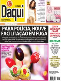Capa do jornal Jornal Daqui 26/07/2025