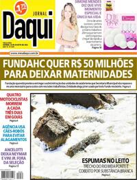 Capa do jornal Jornal Daqui 26/08/2025