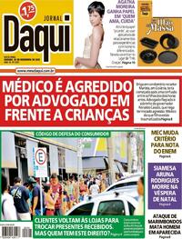 Capa do jornal Jornal Daqui 26/12/2025