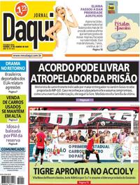 Capa do jornal Jornal Daqui 27/01/2025