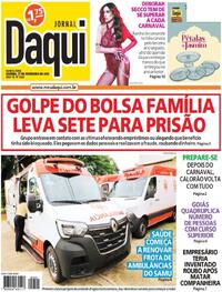 Capa do jornal Jornal Daqui 27/02/2025