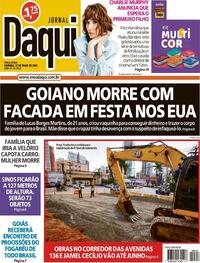Capa do jornal Jornal Daqui 27/05/2025